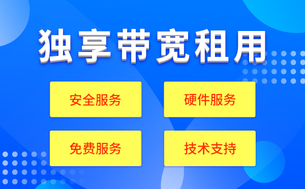 服務器托管獨享100M帶寬費用是多少？